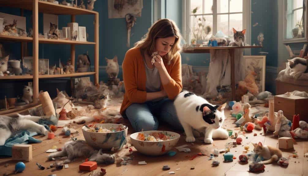 apologizing for accidental cat mishap