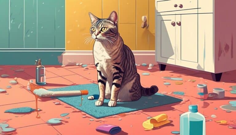 bathroom rug peeing mystery