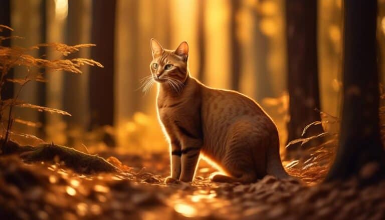 brown cat hunting adventure