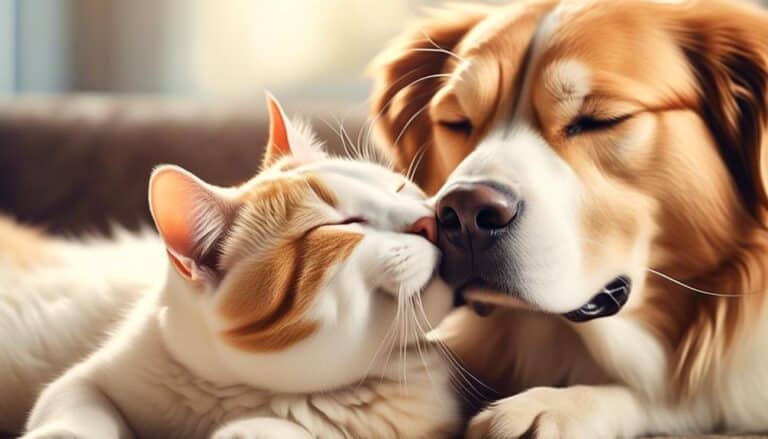 cat dog rubbing explained