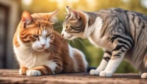 cat dog rubbing feline territory