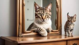 cat s fascination with mirrors