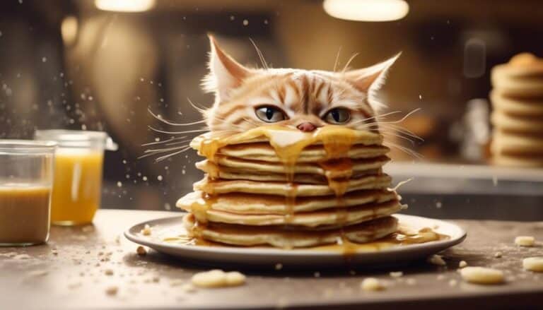 cats and pancake batter
