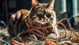 cats and rubber bands