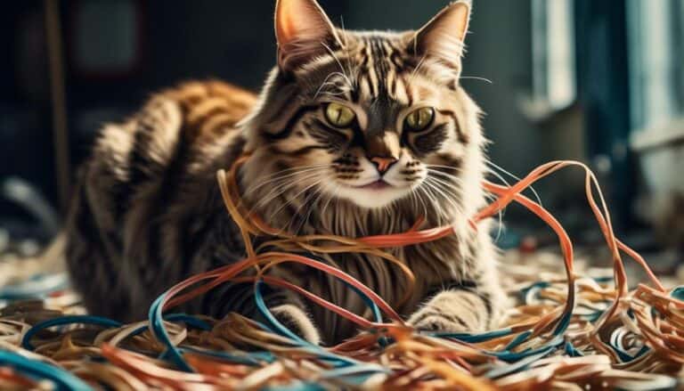cats and rubber bands