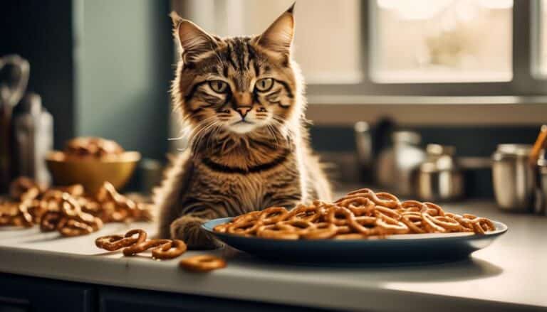 cats and salted pretzels
