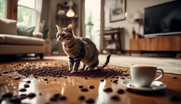 cats at risk from coffee grounds