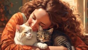 cats enjoy lap time
