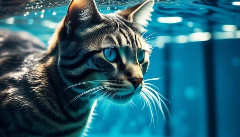cats excel at swimming