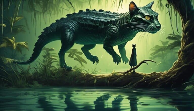 cats intimidate alligators effectively