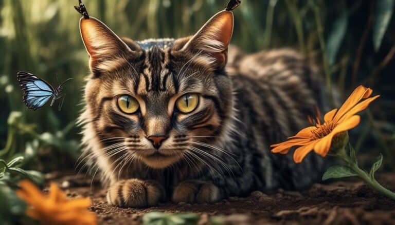 cats love hunting insects