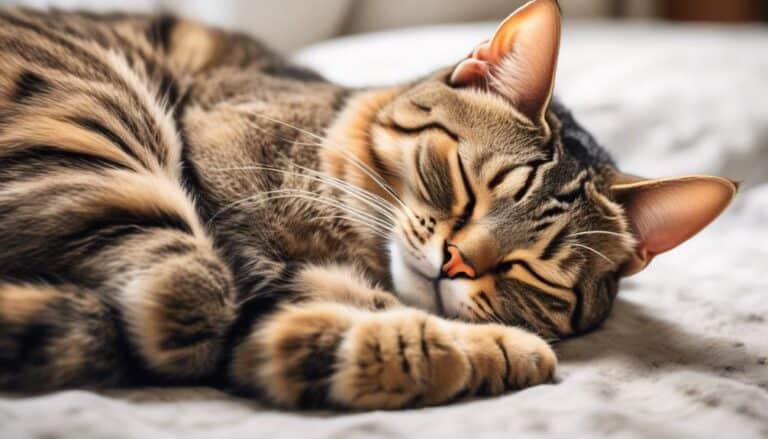 cats vulnerable backs during sleep
