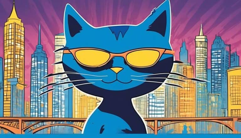 colorful cat detective solves mysteries