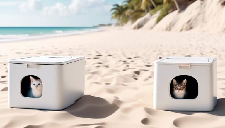 comparing sand and kitty litter