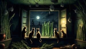 curious cats and veggie mystery