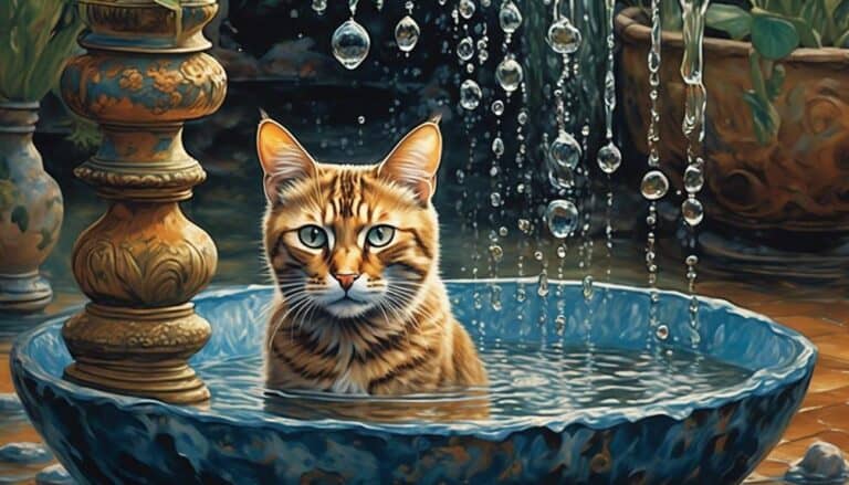 curious cats and water