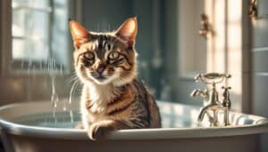 curious cats love bathrooms