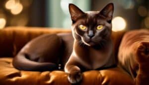 elegant and mysterious sable burmese cats