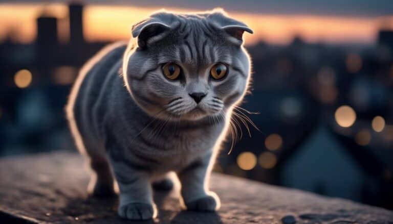 enigmatic grey scottish fold