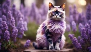 enigmatic lilac tortoiseshell feline