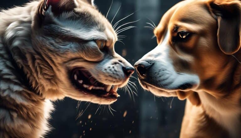 feline and canine neck aggression