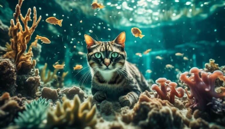 feline feast on octopus