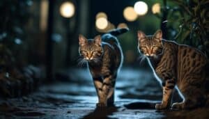 feral cats hunting habits
