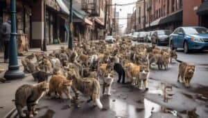 feral cats spreading lice
