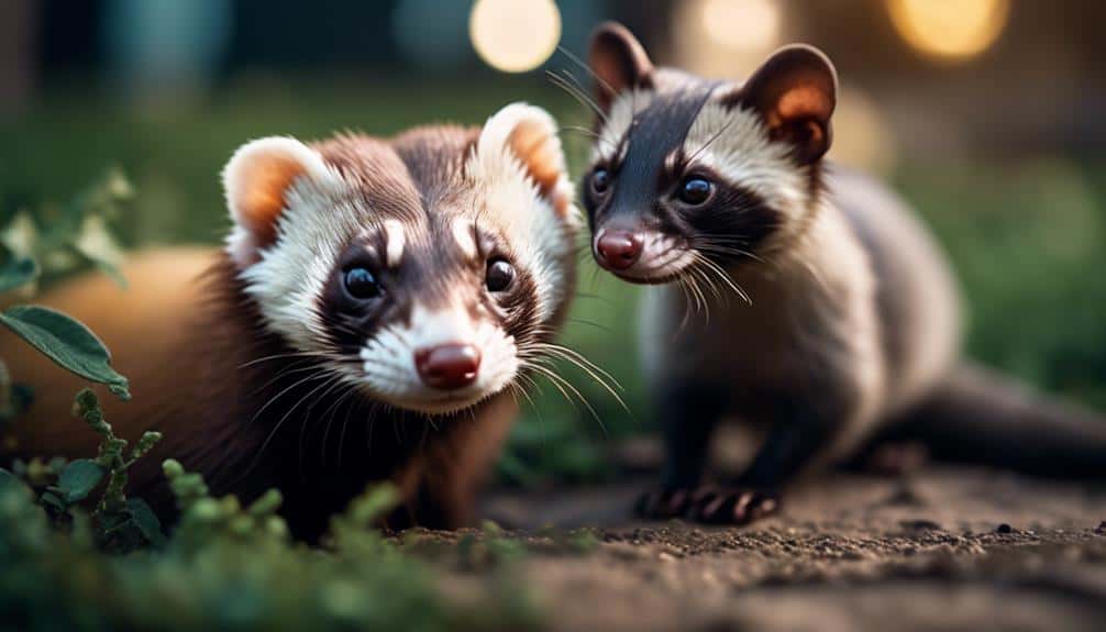 ferrets and cats relationship