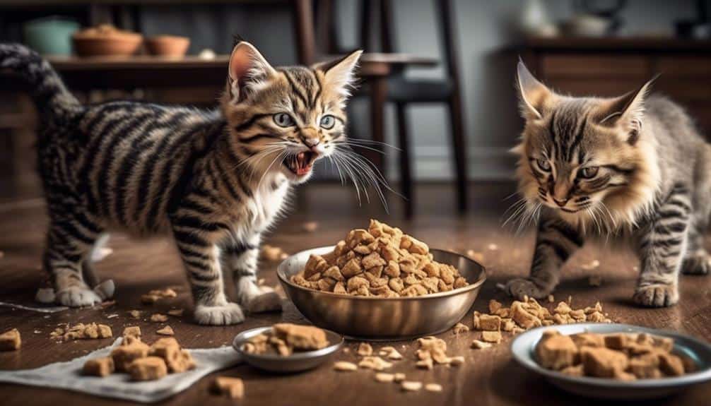 Kitten's Food Stealing Habit Sparks Feline Feud