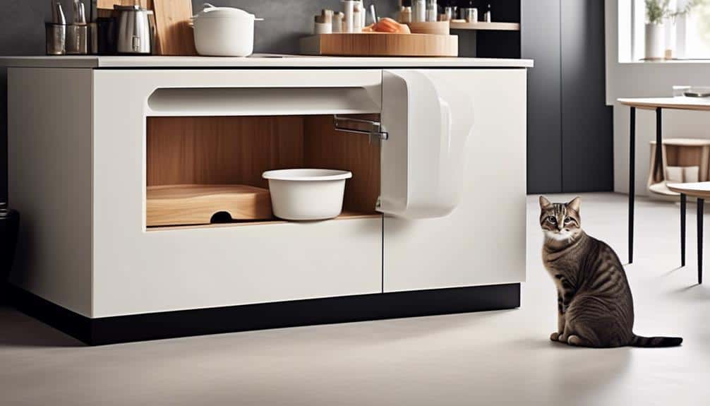 Controversial Choice Placing a Litter Box in the Kitchen Sparks