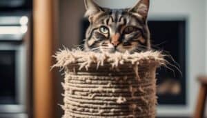 maine coon scratching post
