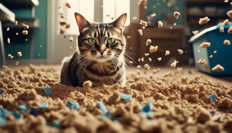 mysterious kicking in litter