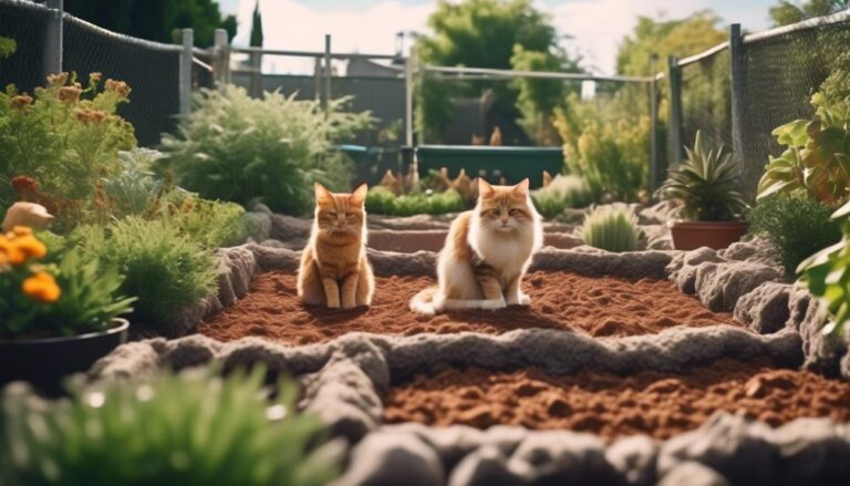 protecting mulch from cats