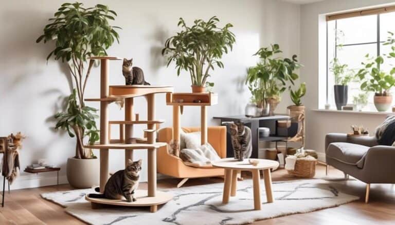 strategic placement for cat trees
