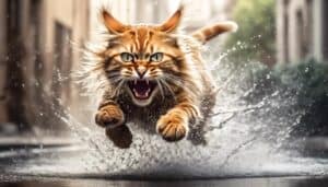 water spraying for cat discipline