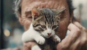 administering ear drops to cats