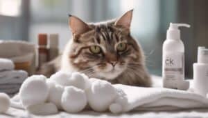 caring for feline acne