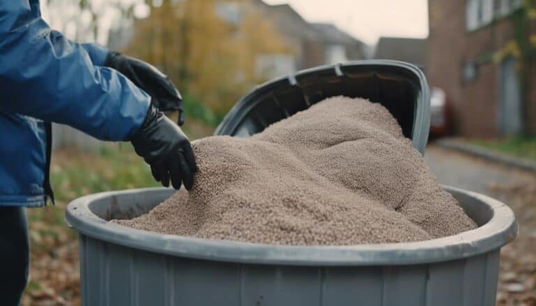 cat litter disposal methods