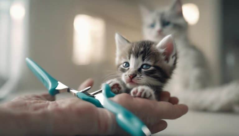 cat umbilical cord cutting