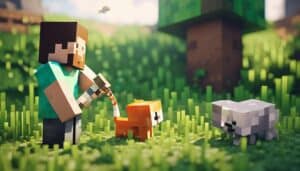 feeding cats in minecraft