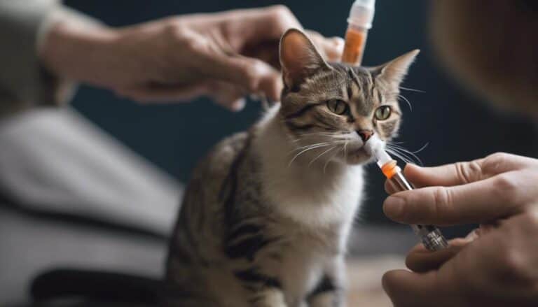 feeding cats with syringe
