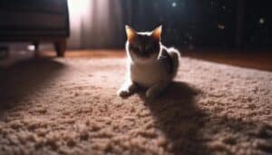 identify cat urine stains