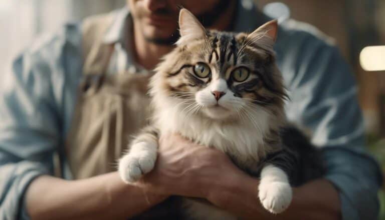 safely hold your cat