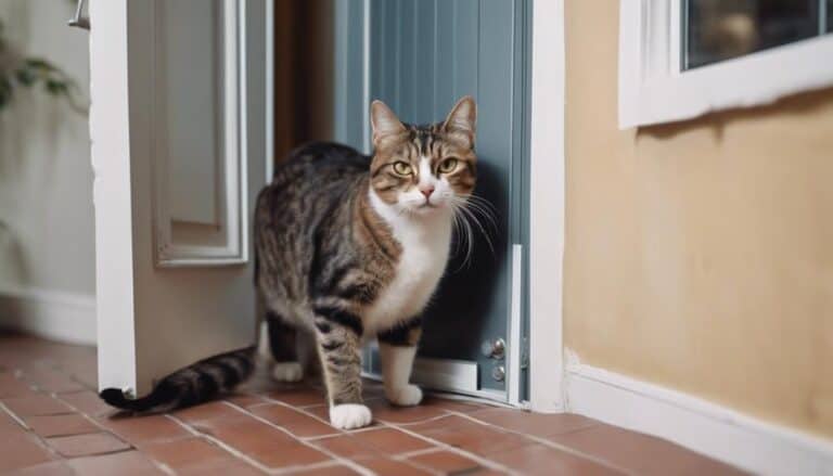 training cat to use cat flap