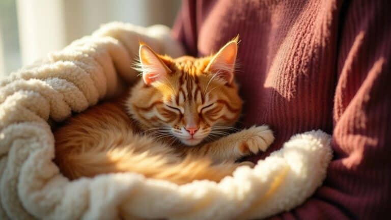 cuddle with your cat