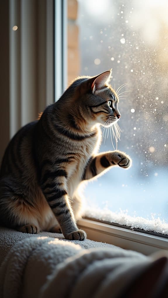 enjoying winter s first snowfall