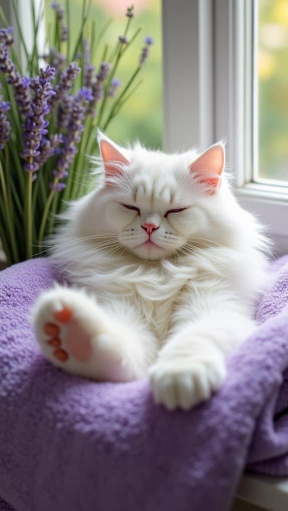 happy cat behaviors observed