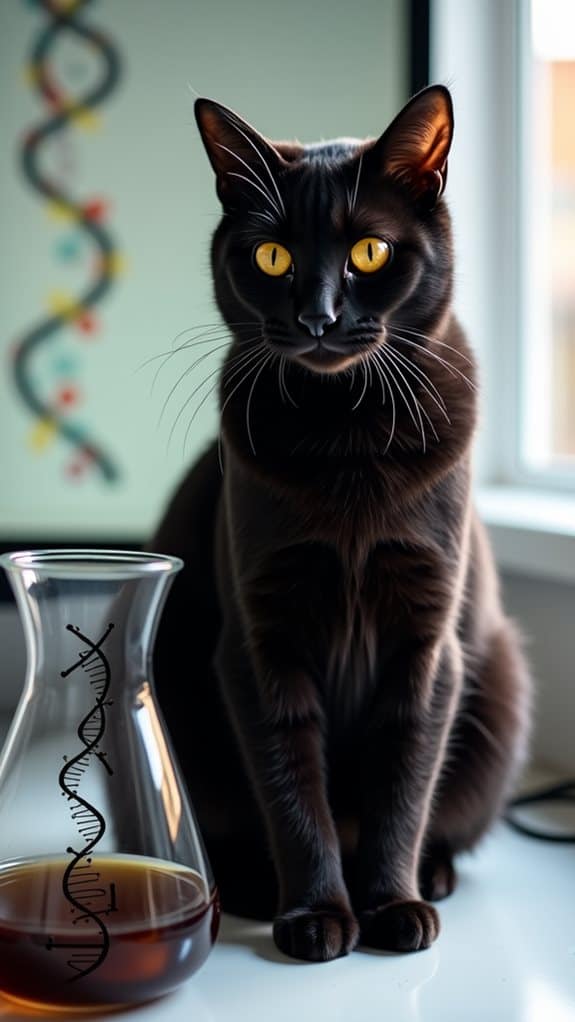 genetics of black cats