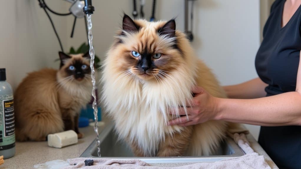 bathing strategies for cats
